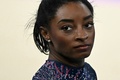 パリ五輪、体操女子。会場のベルシー・アリーナで練習に臨む米代表のシモーネ・バイルス（2024年7月25日撮影）。(c)Gabriel BOUYS / AFP