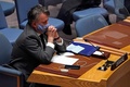 米ニューヨークの国連本部で開かれた安全保障理事会の緊急会合に出席するウクライナのセルギー・キスリツァ国連大使（2022年2月23日撮影）。(c)TIMOTHY A. CLARY / AFP