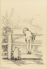 E・H・シェパードのイラストです 思い出のスケッチブック:『クマのプーさん』挿絵画家が描く