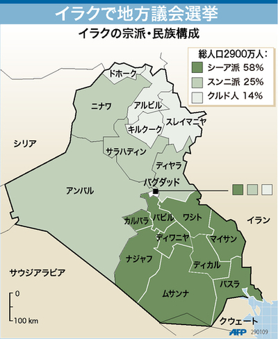 【図解】イラクの宗派・民族構成