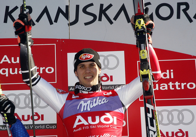 ＜06-07アルペンスキーW杯＞男子回転・第10戦、マット 優勝を果たし3連勝を飾る - スロベニア