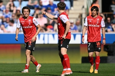 中村敬斗が伊東純也のクロスから得点 スタッド・ランスは逆転負け