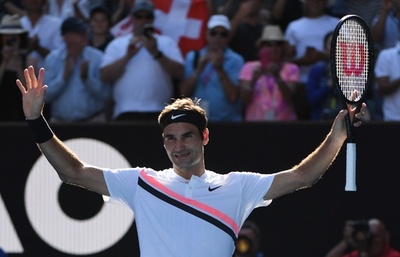 フェデラーが14度目の全豪OP8強、次戦は強敵ベルディハ