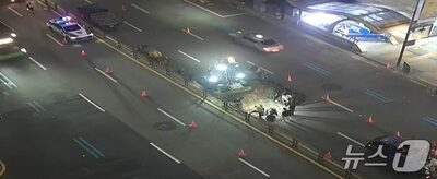 ソウル・明洞で深さ2メートルの陥没…道路一部通行止めに