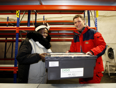 現代の「ノアの箱舟」無事出航、北極の永久凍土層に種子バンク開設