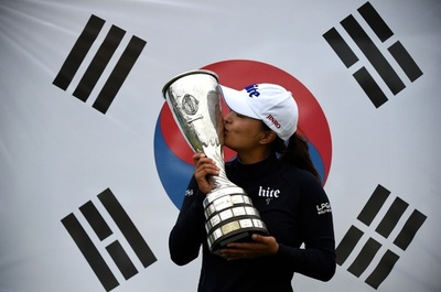 高眞榮が逆転でエビアン選手権V、今季メジャー2勝目