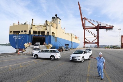 今年1～7月 中国の自動車輸出は前年同期比74.1%増