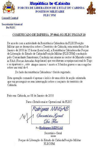 トーゴ政府、代表選手に帰国よびかける