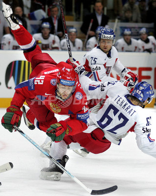 アイスホッケー 世界選手権大会07 ロシア チェコを降し準決勝進出 ロシア 写真23枚 ファッション ニュースならmode Press Powered By Afpbb News