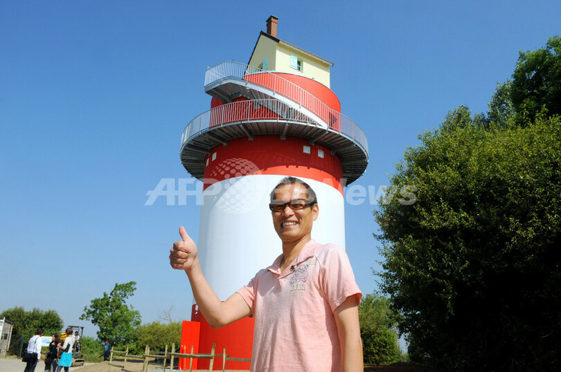 日本人アーティストのインスタレーション、ロワール川沿いに展示