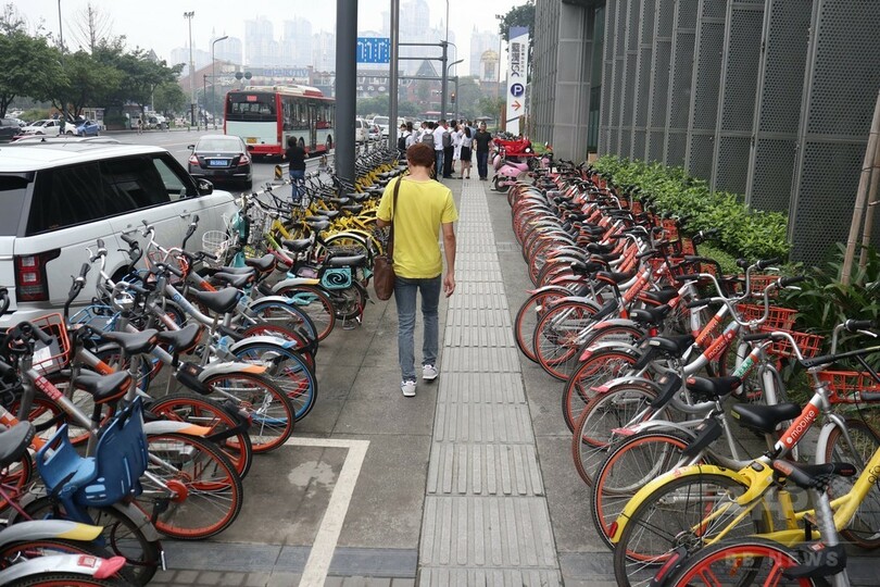 シェア自転車 中国 afp