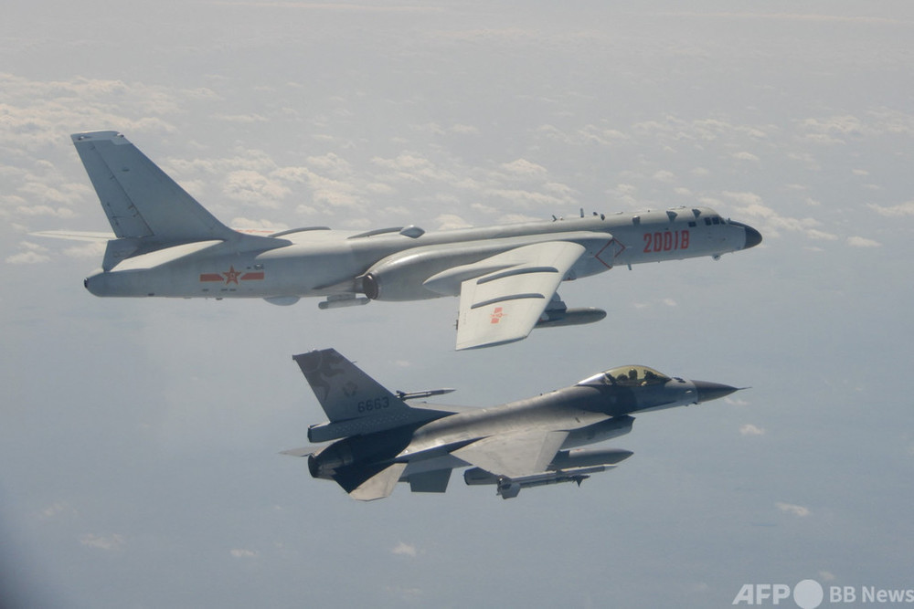 中国軍機25機、台湾防空識別圏に侵入