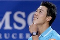 男子テニス、バルセロナ・オープン、シングルス決勝。勝利を喜ぶ錦織圭（2015年4月26日撮影）。(c)AFP/JOSEP LAGO