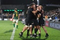 ラグビー南半球4か国対抗戦、ザ・ラグビーチャンピオンシップ第2節、ニュージーランド対南アフリカ。トライを喜ぶニュージーランドの選手（2023年7月15日撮影）。(c)MICHAEL BRADLEY / AFP