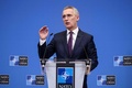 北大西洋条約機構（NATO）のイエンス・ストルテンベルグ事務総長（2023年3月21日撮影）。(c)Kenzo TRIBOUILLARD / AFP