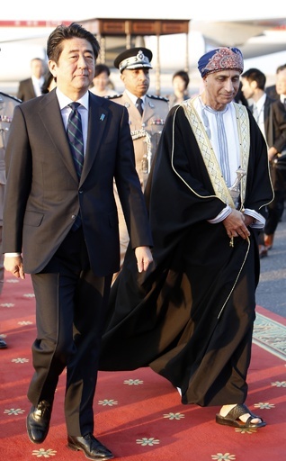 安倍首相、オマーンを訪問 中東アフリカ4か国歴訪