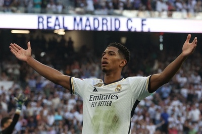 首位レアルがオサスナに快勝 絶好調ベリンガムが2ゴール