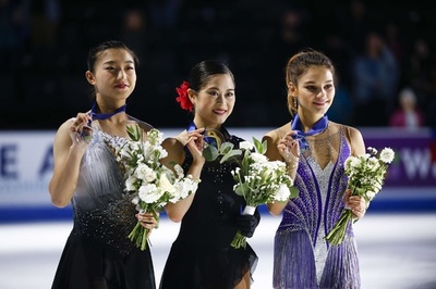 宮原がスケート・アメリカ連覇、坂本2位で日本勢ワンツー