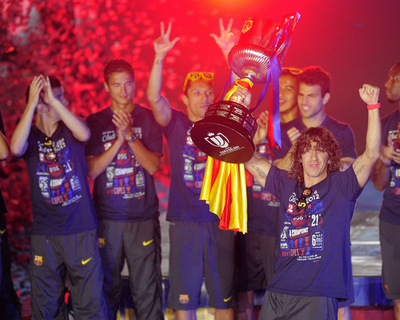 FCバルセロナ、本拠地で国王杯優勝セレモニー