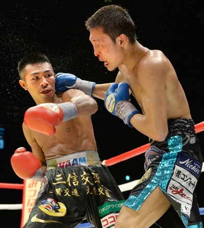 内山、ダウン奪われるも8度目の王座防衛 WBAスーパーフェザー級