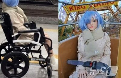 「リアルドール」と遊園地“デート”…韓国男性「楽しかった」投稿にネットユーザー「驚いた」
