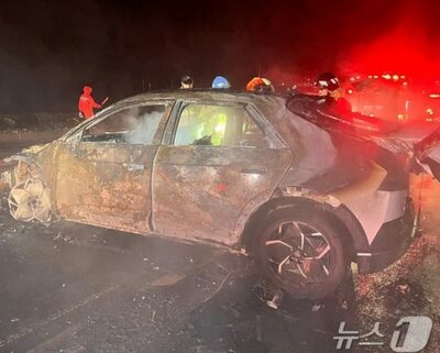 韓国・走行中の電気自動車から出火、550万円相当の被害