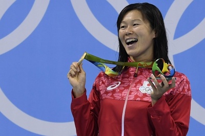 金藤が女子200m平泳ぎで金メダル、銀にエフィモワ