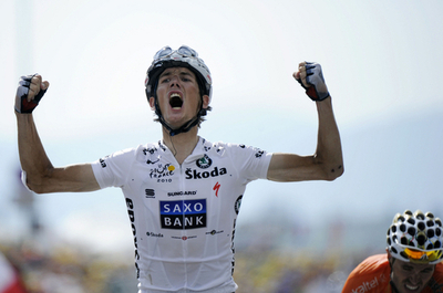 シュレクが第8ステージ優勝、エヴァンス総合首位 ツール・ド・フランス