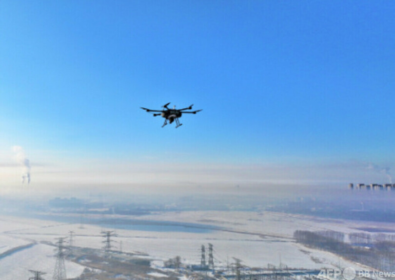 中国の水素動力ドローン 初めて極寒環境下での電力網点検に投入