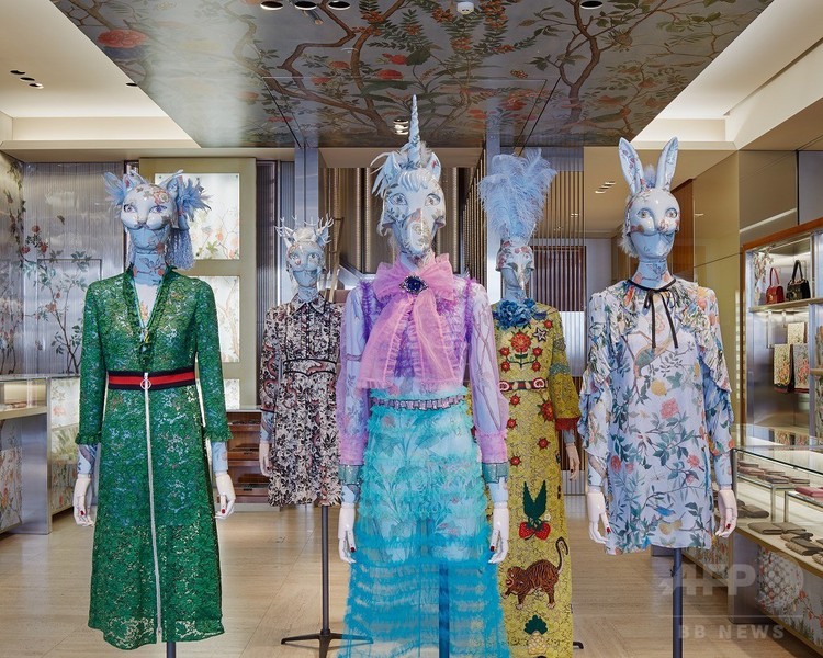 グッチ銀座、グッチ ティアン インスタレーション展示