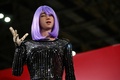 AIロボットの「デズデモーナ」。ブラジル・リオデジャネイロで開催された「ウェブサミット2023」で（2023年5月3日撮影）。(c)MAURO PIMENTEL / AFP