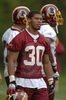 写真は、練習に励む1巡目6位指名のルロン・ランドリー（%%LaRon Landry%%）。(c)AFP/Getty Images Mitchell Layton