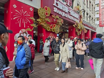 春節連休の消費が活況 中国関連業界の1日当たり売上高は前年より10.8%の伸び