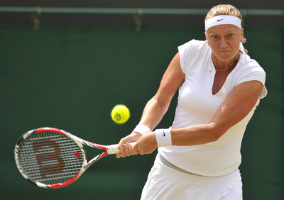 元女王クヴィトバが4大会連続の8強入り、ウィンブルドン選手権