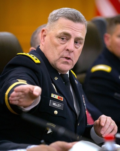 米次期統合参謀本部議長にミリー氏、トランプ氏指名