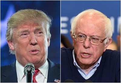 ニューハンプシャー州予備選、トランプ・サンダース両氏が勝利