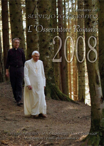 ローマ法王2008年カレンダーが発売に