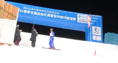 北京冬季五輪 初のテスト試合開始