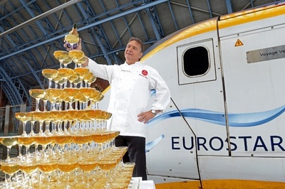 ユーロスター20周年、シャンパンの試飲でギネス記録