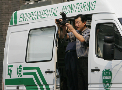北京五輪に向け試験的な交通規制実施、大気汚染改善を目指す