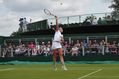 李娜がストレートで初戦圧勝、ウィンブルドン選手権