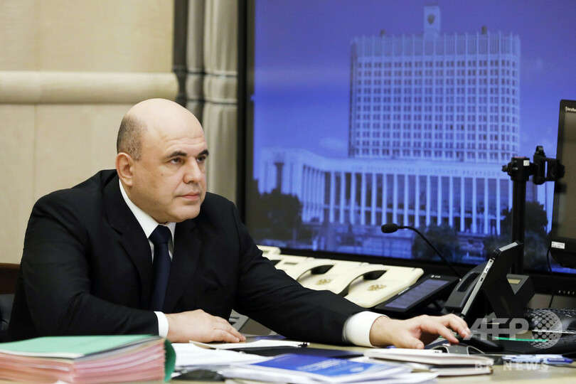 新型コロナ感染のロシア首相、公務に復帰 大統領府発表