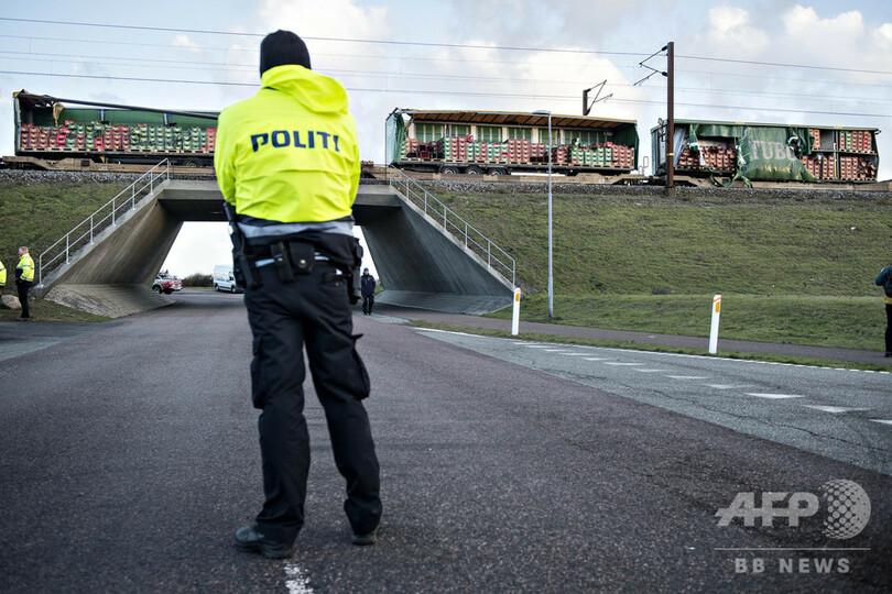 デンマークで列車事故、6人死亡