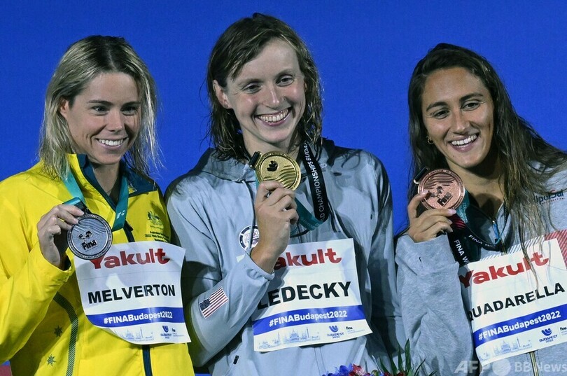 レデッキーが女子800m自由形で前人未到の5連覇 世界水泳