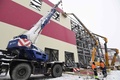 ロシア・シベリア東部ザバイカル地方で建設中のウドカン銅山コンビナート（2021年9月27日撮影）。(c)Natalia KOLESNIKOVA / AFP