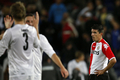 敗戦に落胆するフェイエノールトのロイ・マカーイ（%%Roy Makaay%%、右）。（2008年9月18日撮影）(c)AFP/ANP/ROBERT VOS