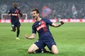 サッカーフランス杯決勝、オリンピック・リヨン対パリ・サンジェルマン。2点目のゴールを喜ぶパリ・サンジェルマンのファビアン・ルイス（2024年5月25日撮影）。(c)FRANCK FIFE/ AFP