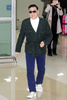 韓国・仁川国際空港（Incheon international airport）に到着した歌手のPSY（2013年3月17日撮影）。(c)STARNEWS