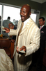 写真は会場に到着した元NBA選手マイケル・ジョーダン（%%Michael Jordan%%）氏。(c)AFP/Getty Images Jeff Gentner