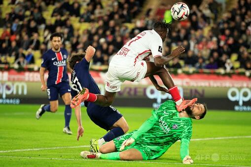 PSG、モナコに逆転勝ちも守護神が顔面蹴られ負傷交代 写真10枚 国際